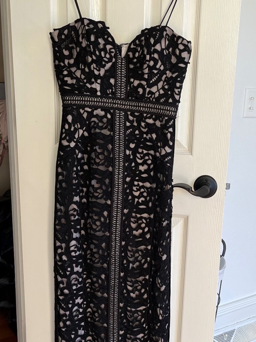 Black lace gown
